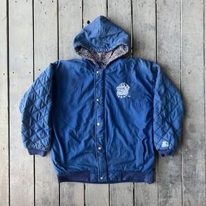 RARE Vintage 90s Georgetown Hoyas Starter Puffer Jacket size L